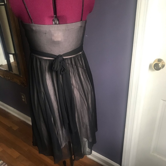 Pretty Short Black Lace Dress - Picture 3 of 4